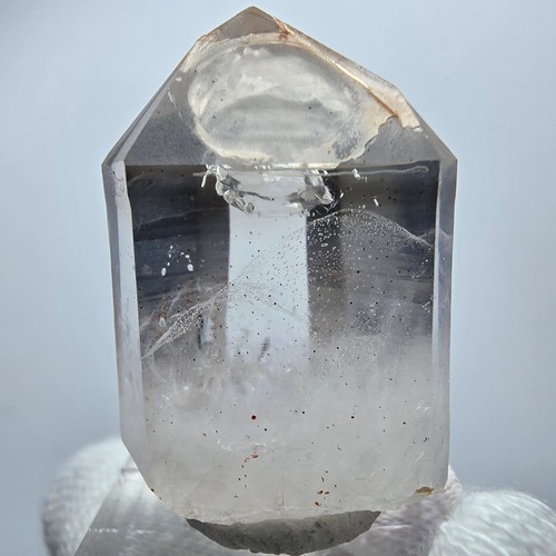 Point quartz fumé - fumé, fantôme
