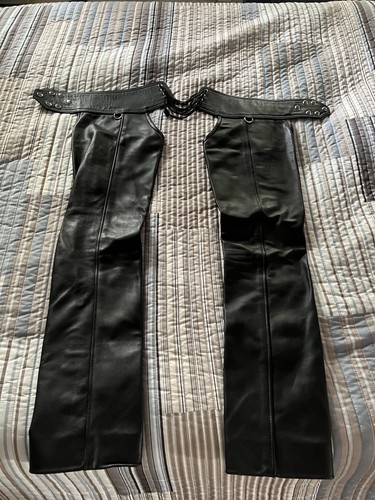 665 leather chaps size gay - leather,