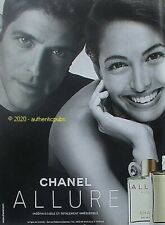PUBLICITE CHANEL ALLURE EAU DE TOILETTE POUR HOMME & FEMME DE 2002 FRENCH AD PUB