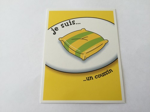 Carte suis coussin - je, un