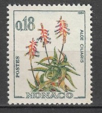 TIMBRE MONACO NEUF N° 541 NEUF **   FAUNE ET FLORE ALOE CILIARIS 
