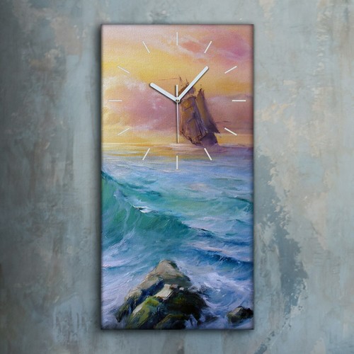 Horloge murale sur - toile, 30x60