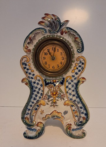 Horloge faïence desvres - horloge,