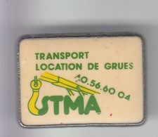 RARE PINS PIN'S .. AGRICULTURE TRACTEUR TRACTOR BTP STMA GRUE LEVAGE TREUIL ~DF