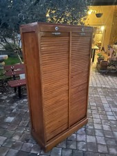 Classeur double rideau en chêne 1930