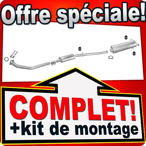 Ligne pot échappement - d'échappement, pour