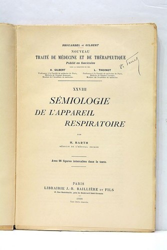 Barth sémiologie appareil - barth,
