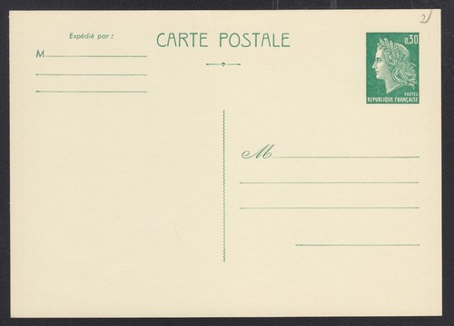 Entier postal 1611 cp1 - postal, n°y&t