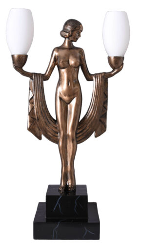 Lampe table art déco - art, nu