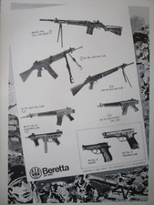 7/1978 PUB BERETTA GARDONE CARABINE PISTOLET ASSAULT RIFLE GUN ORIGINAL AD