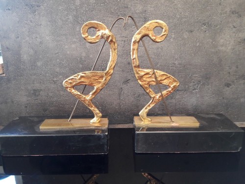 Paire serre livre sculpture - serre,