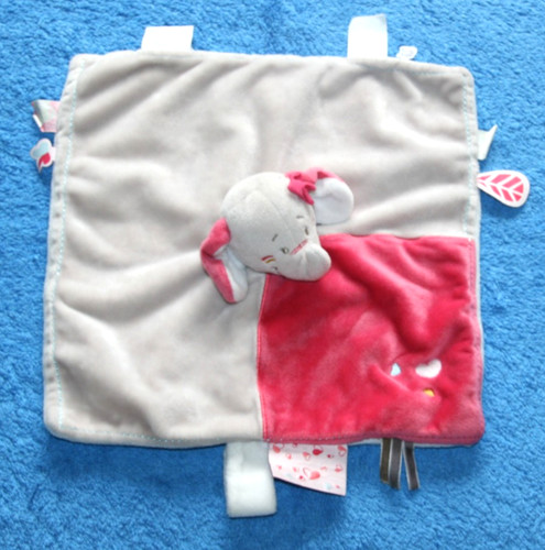 Noukies doudou elephant - doudou, plat