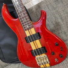 Guitare basse électrique Aria Pro II SB-RSZ EMG rouge d'occasion du Japon...