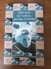Livre "Mémoire de maître