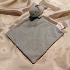 Doudou baleine bleu ciel