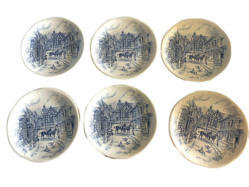 Gien vintage lot assiettes - gien, 6