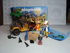 PLAYMOBIL vintage city safari explorateurs jeep décor set 3018 de 1998 / boîte