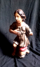 XVIII Ange en bois sculpté