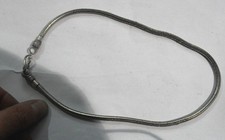 Collier le Bain Argent Indien 69 Gr Environ 51CM Diamètre 4 MM Snake Collier