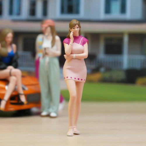 Figurine femme échelle - figurine,