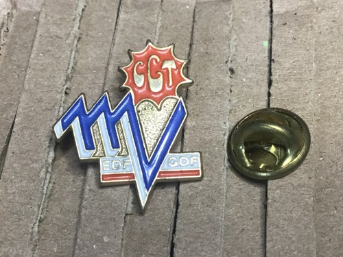 Pins cgt edf gdf - edf, signé