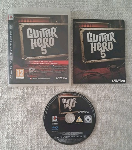 Jeu ps3 guitar hero - hero, 5