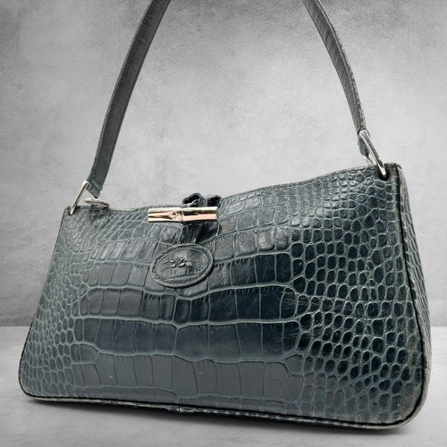 Longchamp roseau croc - longchamp, shoulder