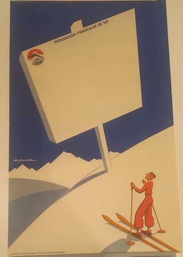 Ski affiche ancienne ffs - ski,