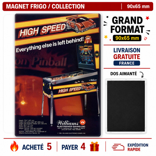 Magnet frigo flipper high - frigo,