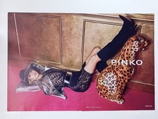 Women Fashion High heels Handbag Shoes Long Leg Print  PINKO 1