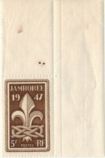 1947-TIMBRE(5f) FRANCE NEUF**/JAMBOREE MONDIAL-SCOUTS A MOISSON-STAMP-Yv.787
