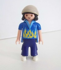 PLAYMOBIL (V5255) SPORT - Skater Tenue Bleu Skate Park 4414