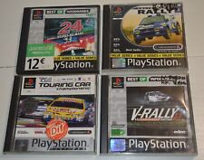 LOT de 4 jeux video pour console PLAYSTATION Course de Voitures Rally Vintage