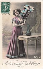CP AFFECTUEUX SOUVENIR FEMME