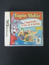 Jeu DS - Lapin Malin J'apprends à lire et à écrire VF + Notices