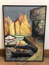 Tableau Bretagne Concarneau Signé Le Blay