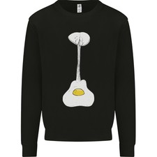Sweat À Capuche Pour Enfant Guitare Électrique Acoustique Œuf Amusant