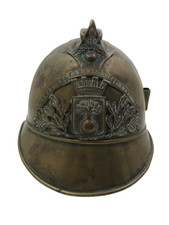 Ancien casque de pompier de Vaux Andigny