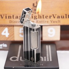 Briquet Dunhill argent/noir_