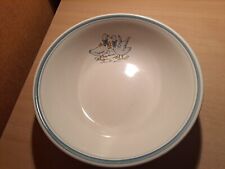 Saladier motifs oies en faience