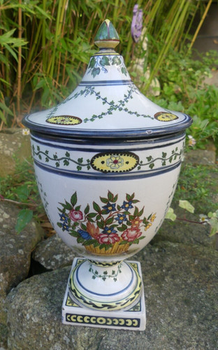 Pot couvert pharmacie faience - couvert,