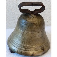 CLOCHE CLARINE BRONZE  HAUTEUR 10cm DIAMETRE 9cm