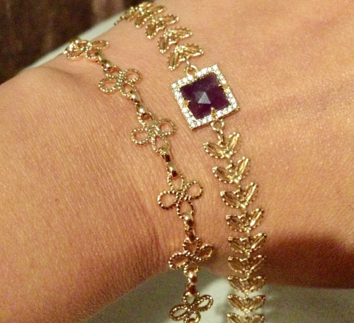 Lot bracelets plaqué 18k - lot,
