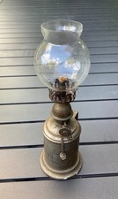 Ancienne Lampe de sureté à l'essence minérale Besnard - Eteignoir - Type Pigeon