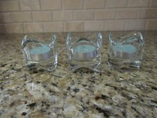 IKEA Set if 3 Tealight Clear