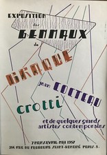 AFFICHE BRAQUE COCTEAU CROTTI