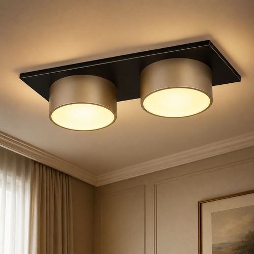 Plafonnier led globo champagne - plafonnier,