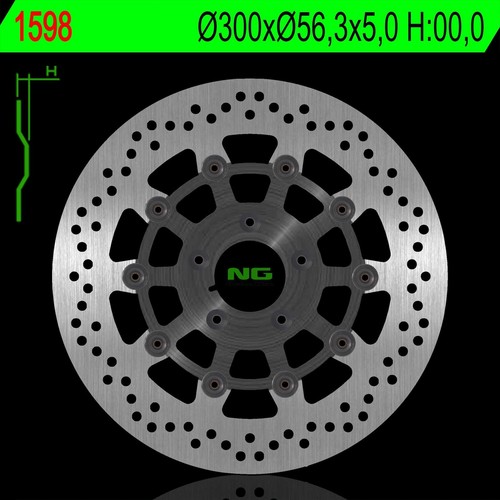 Disque frein avant ng - disque,