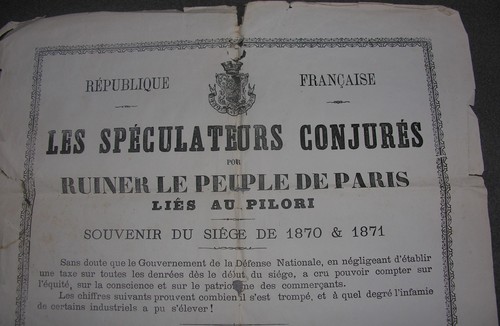 Affiche.Spéculateurs