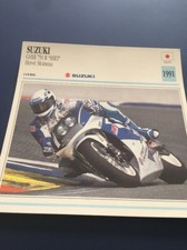 Suzuki GSXR750R SERT Hervé Moineau 1991 GSXR 750 R Carte moto Collection Atlas